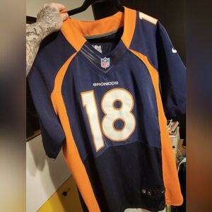Mens Broncos peyton manning limited on field Jersey